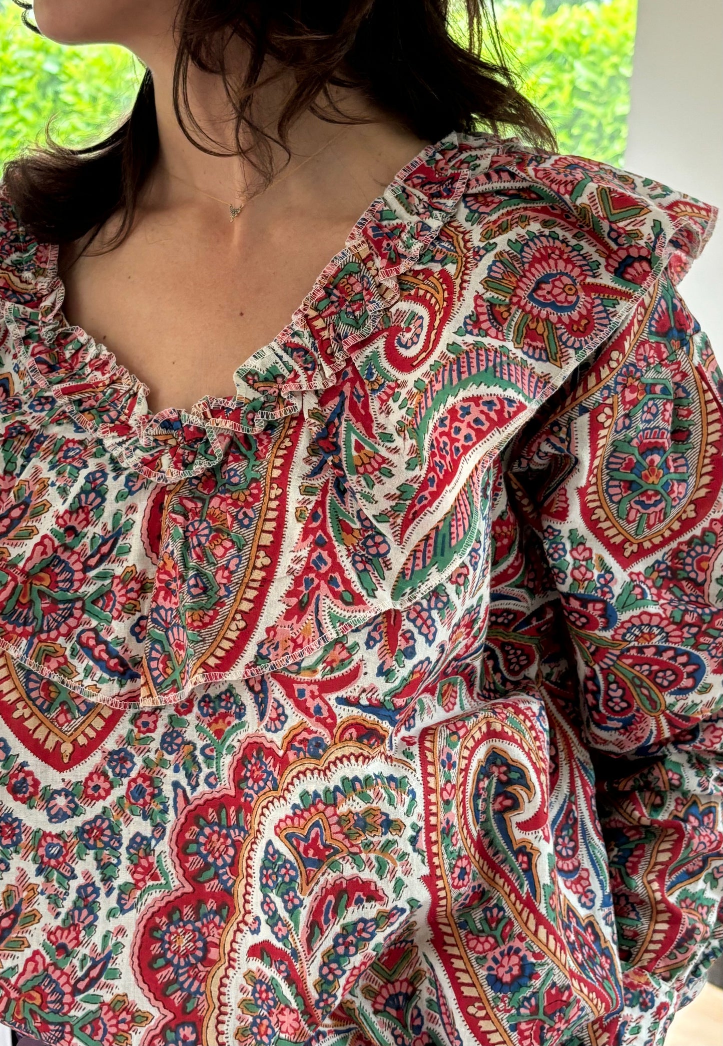 Chemise Paola - print rouge