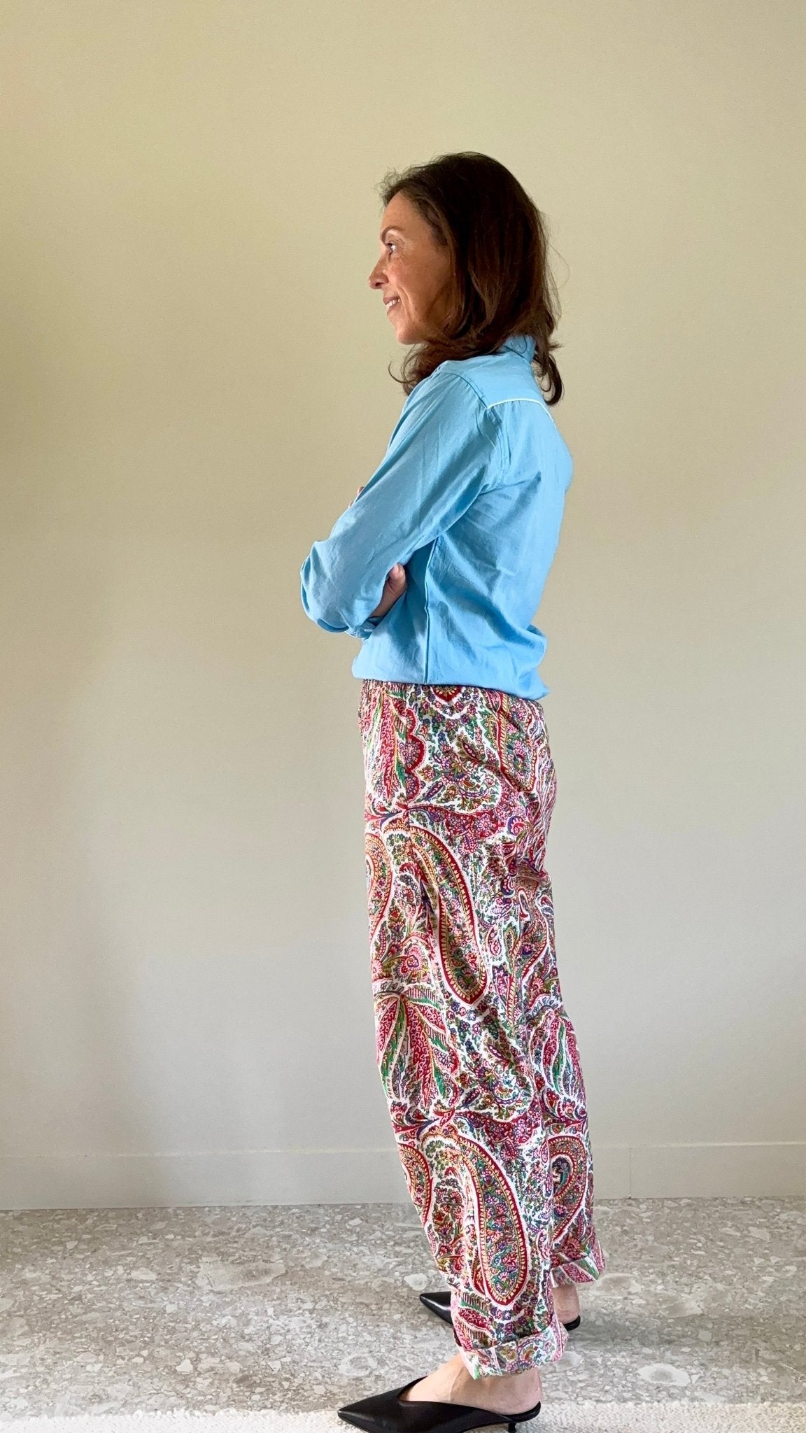 Pantalon Jospeh - red print - MAB